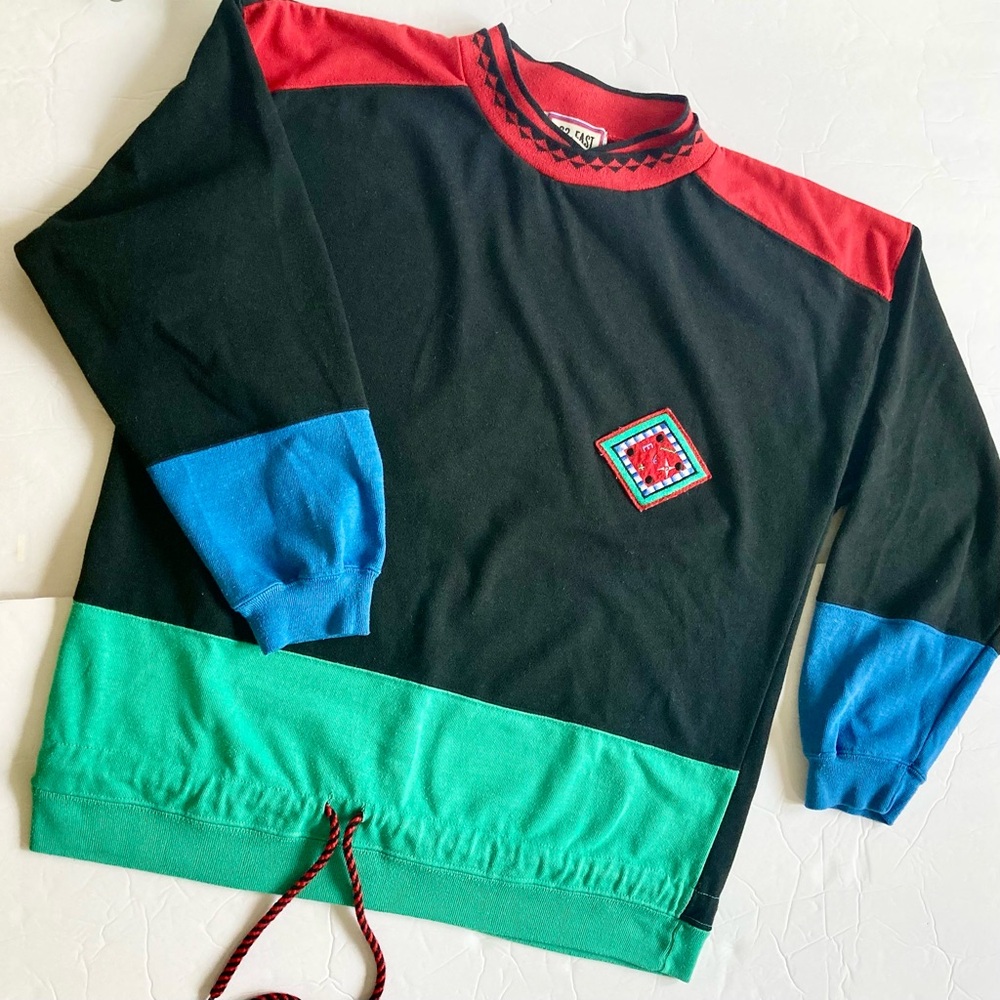 62 East / vintage 80s colorblock sweatshirt
